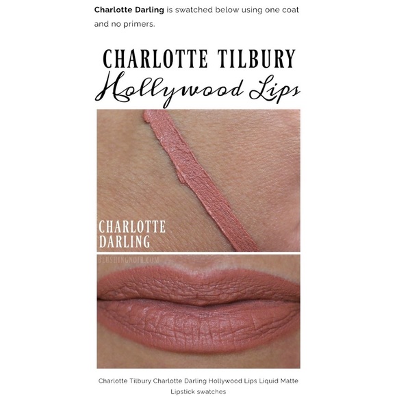 CHARLOTTE TILSBURY - “CHARLOTTE DARLING” HOLLYWOOD LIPS MATTE LIPSTICK, .24oz - Picture 5 of 16